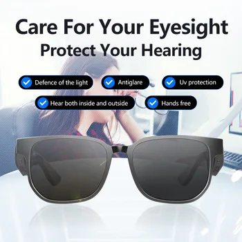 Умни очила Bluetooth 5.0, безжични стерео слънчеви очила, Bluetooth, смарт спортни очила, слънчеви очила за външно аудио