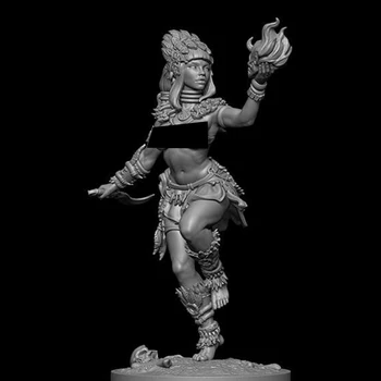 Фигурка от смола 1/24, древна фэнтезийная жена-воин, модел в разглобено формата, неокрашенный комплект за монтаж на фигури