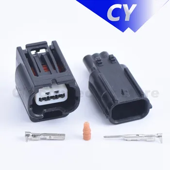 Черен 3-пинов авто водоустойчив автоматично конектор кабели кабели (0.6) на женски и мъжки 7282-2147-30 7283-2147-30
