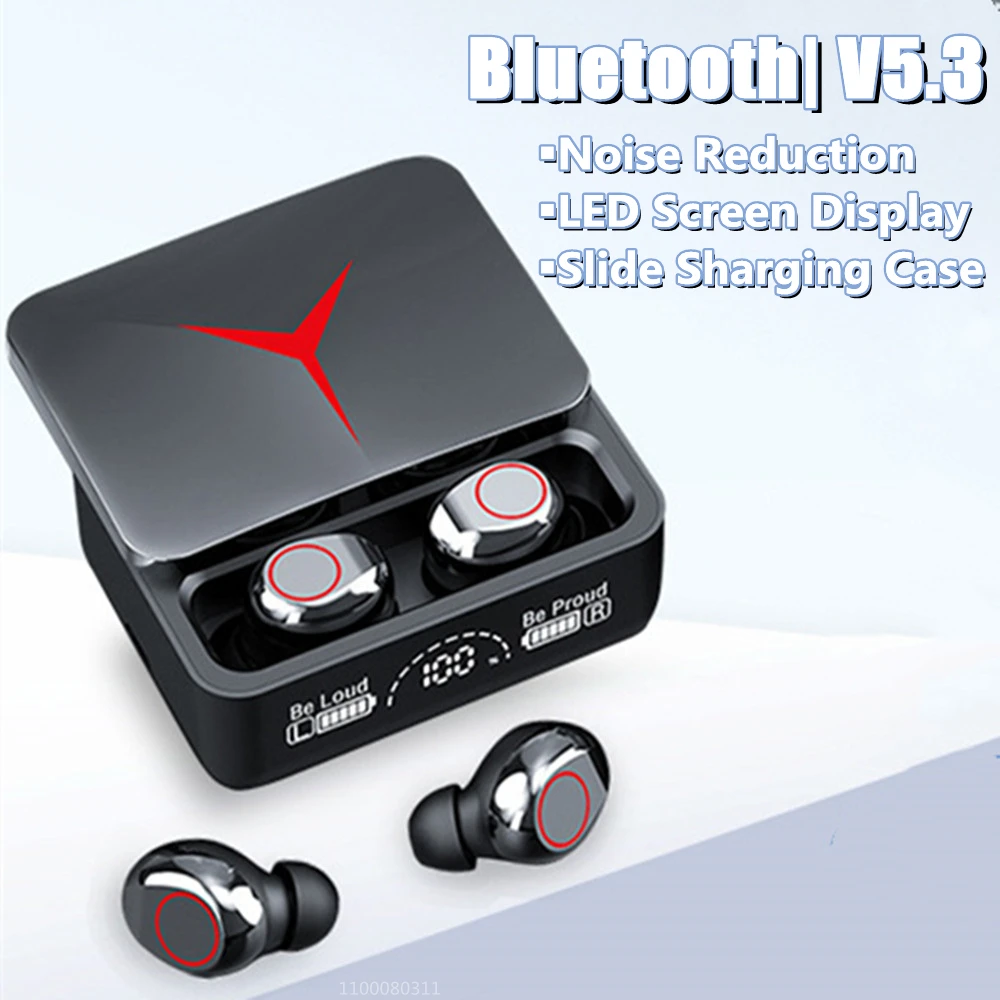 2023 Нови безжични слушалки TWS Bluetooth 5.3, Слушалка за провеждане на разговори Slide HD с микрофон, Музикални, спортни слушалките с шумопотискане