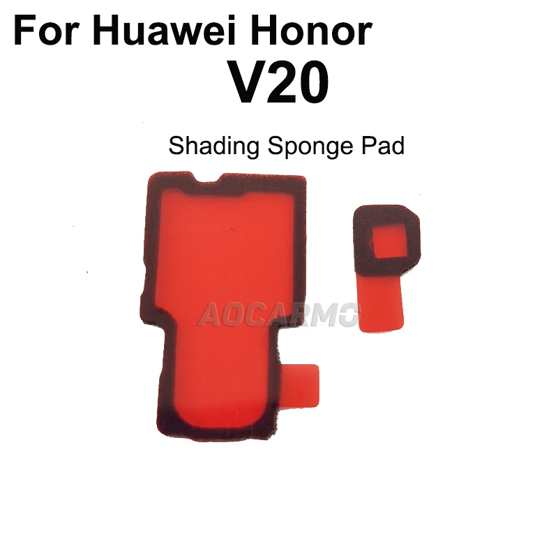 Aocarmo За Huawei Honor V20 Затеняющая Порести Уплътнение И Задната Част На Рамката На Капака На Отделението За Батерията Залепваща Стикер На Задната Врата Залепваща Лента