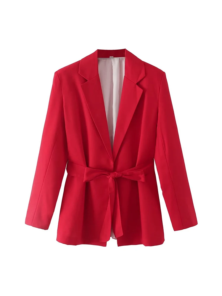 TELLHONEY/ Женски модерен Блейзър и яка и колан, яке, с цип отпред, гънките на пояса, Шорти, обикновена комплекти от две части