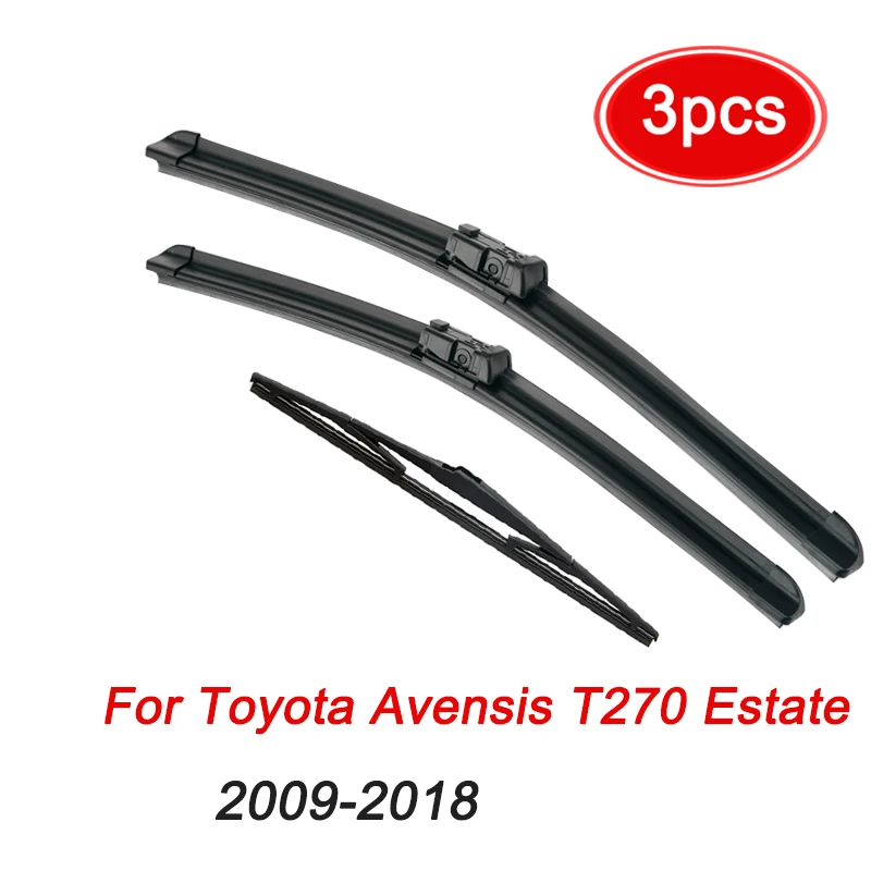 Комплект Четки MIDOON за Предните и Задни Чистачки на Toyota Avensis T270 Вагон 2009-2018 Предното Стъкло 26 