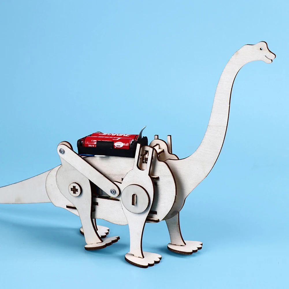 НАПРАВИ си сам 3D ходене у динозавър T-rex, пъзели, Детски експеримент, образователна играчка