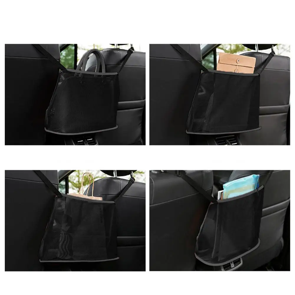 Органайзер за задната седалка, чанта за съхранение в Багажника, рент-органайзер, за Аксесоари за интериора на задната седалка, мрежести джобове за автомобил, камион