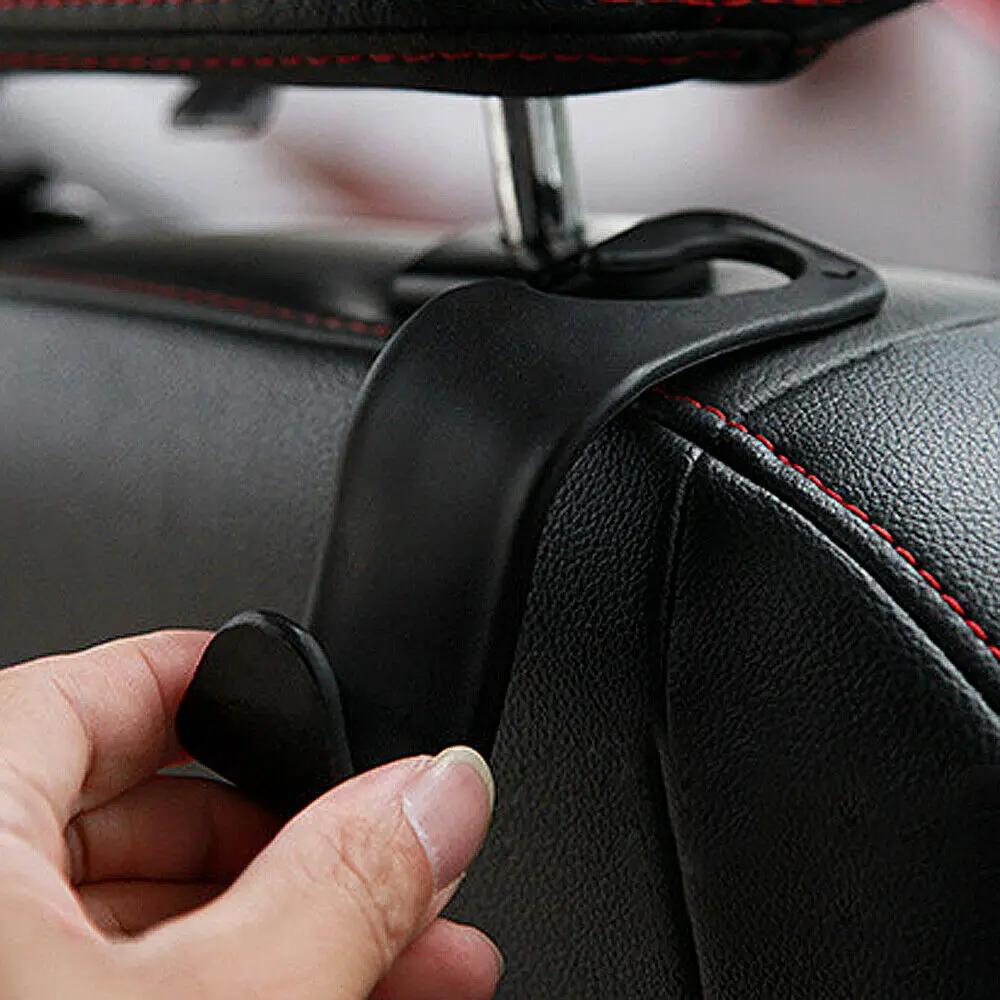 Универсална кука за автомобилни седалки, задна кука, автомобилни аксесоари за интериора, преносим закачалка, държач за съхранение кола, чанта, портфейл, кърпа, 1 бр.