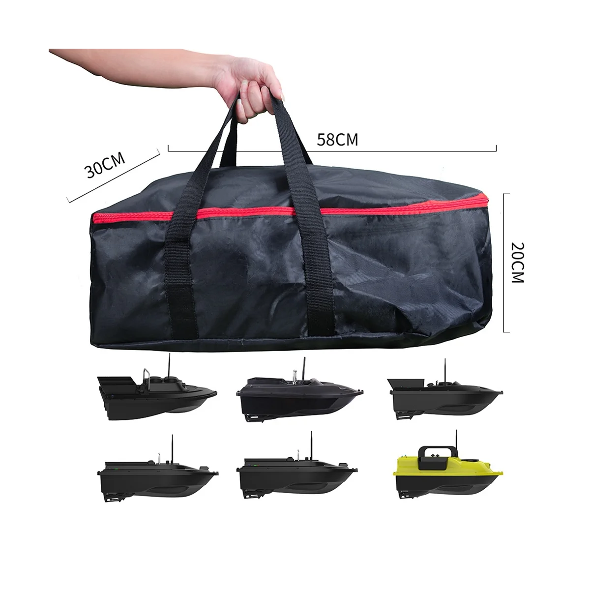 Чанта за носене на корпуса за водни спортове, найлон водоустойчива тъканта, чанта за лодка колан, водоустойчива чанта за носене примамки от лодка